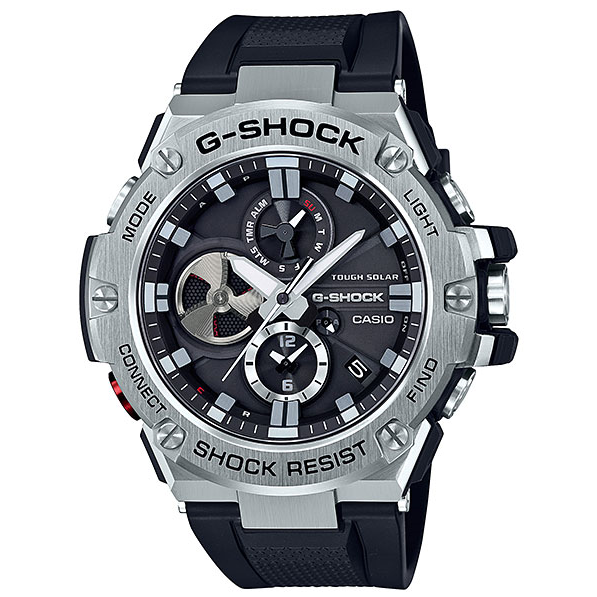 CASIO 腕時計 G-SHOCK G-STEEL GST-B100-1AJF メンズ ブラック 4549526168185